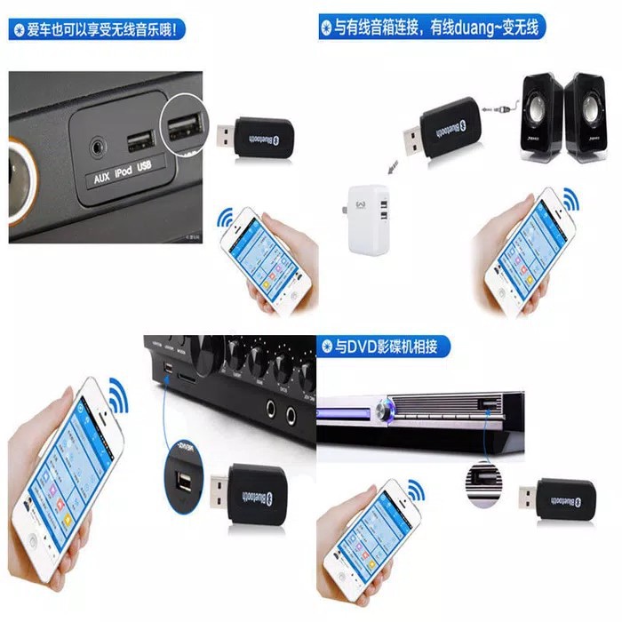 bluetooth Usb audio converter / speaker biasa menjadi speaker bluetooth ( tanpa kabel ) mudah PROMO