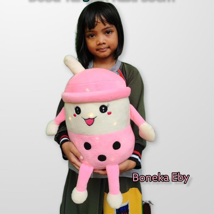Harga Bersahabat Boneka Boba Ada Tangan Dan Kaki Bisa Nyala Lampu LED Murah Lucu 35cm