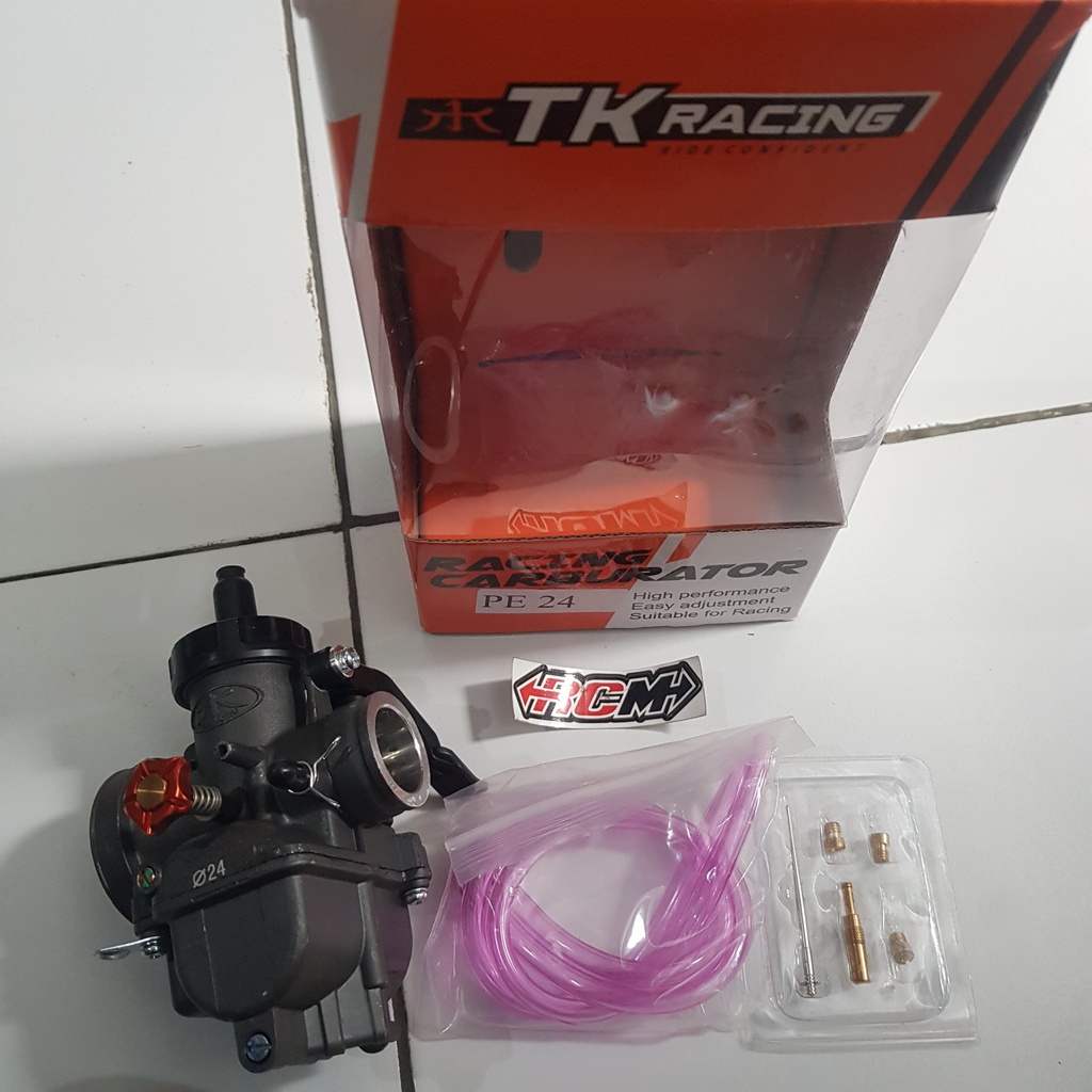 Karbu Karburator carbu carburetor PE24 PE 24 MERK TK RACING ORI ORIGINAL TK RACING PARTS BONUS MJ PJ