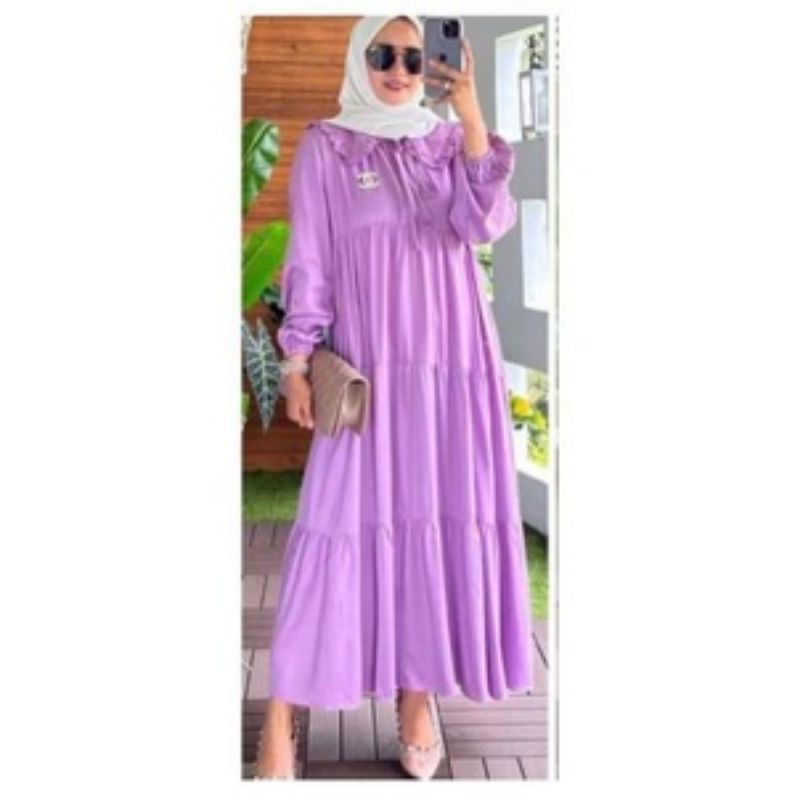 Dress midi/dress/Gamis/dress Midi susun/Gamis midi kaira