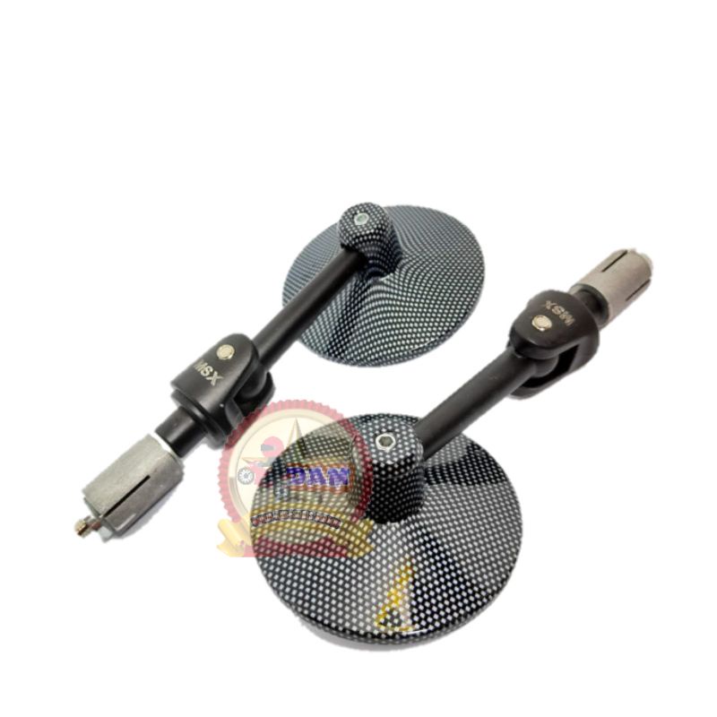 Spion jalu bulat Bar end Kaca Cembung motor beat scoopy nmax aerox xmax pcx vario vixion Vespa mio-Karbon msx