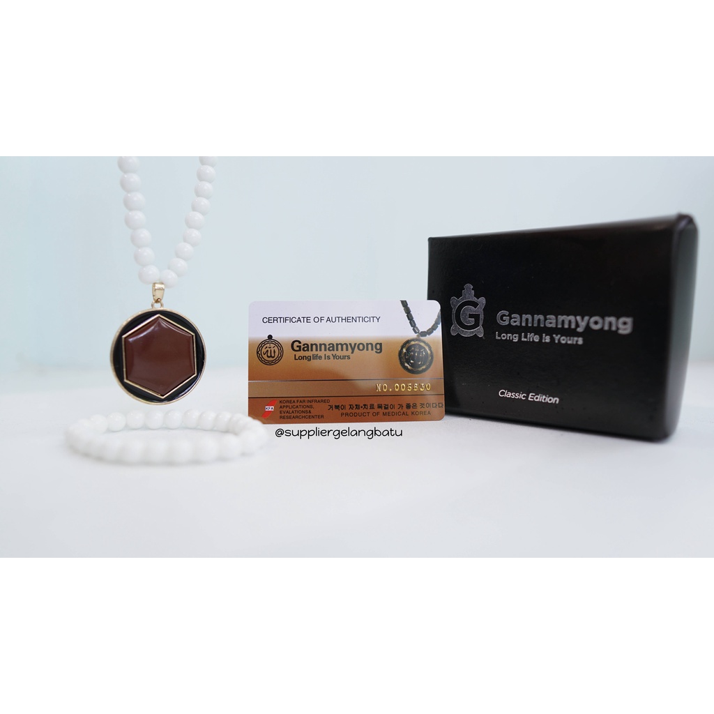 GANNAMYONG batu GIOK PUTIH Lafaz Allah GOLD Original MADE IN KOREA