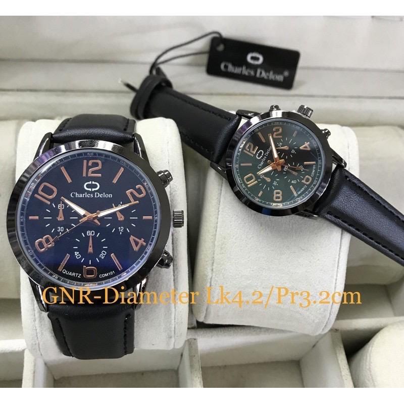 jam tangan couple charles delon anti air original sudah couple