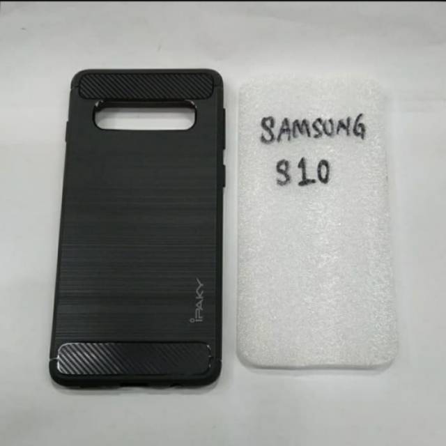 karet SAMSUNG S10 softcase ipaky SAMSUNG S10 silikon karet hitam