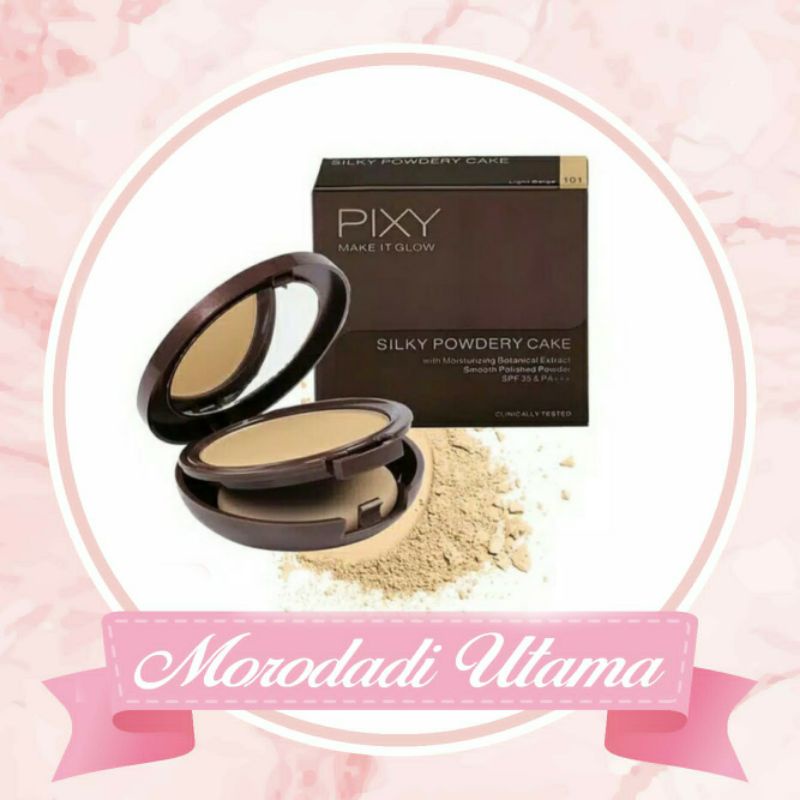 pixy make it glow silky powdery cake