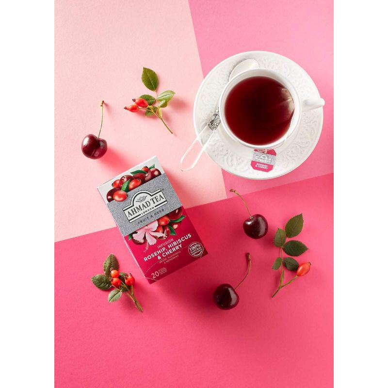 

AHMAD TEA ROSEHIP HIBISCUS & CHERRY INFUSION 20 fOIL