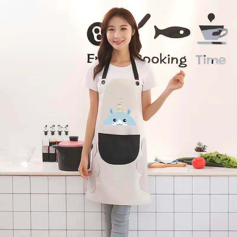 ❤️GTB❤️ Celemek Masak Apron Anti Air Minyak KARAKTER bisa Lap Tangan R394