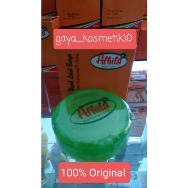 Afhifa sabun wajah Skin Clearing and Purifying lidah buaya untuk jerawat | sabun penghilang flek BPO