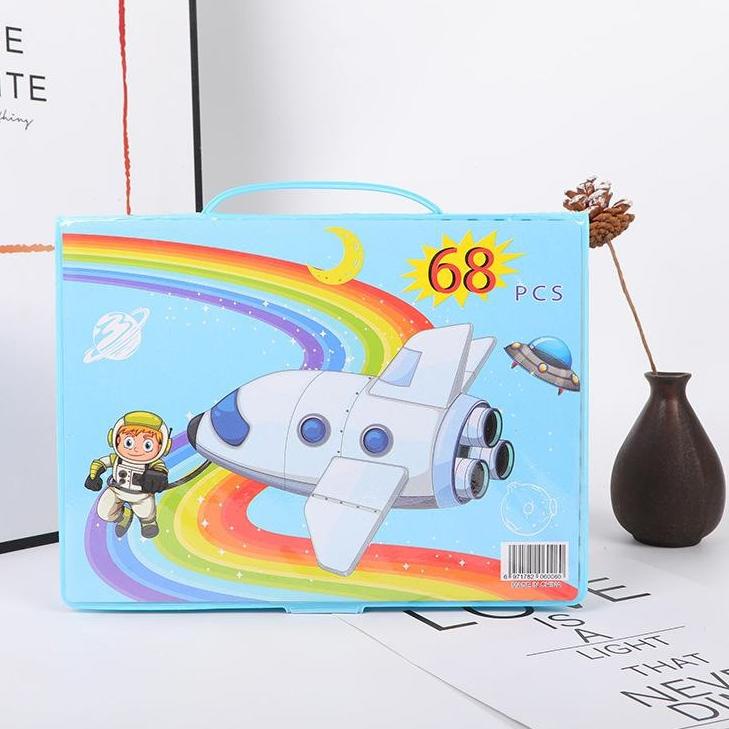 

ubua FXG - Crayon Set Koper isi 68Pcs Alat Melukis menggambar Anak ATK10 Tiada Duanya