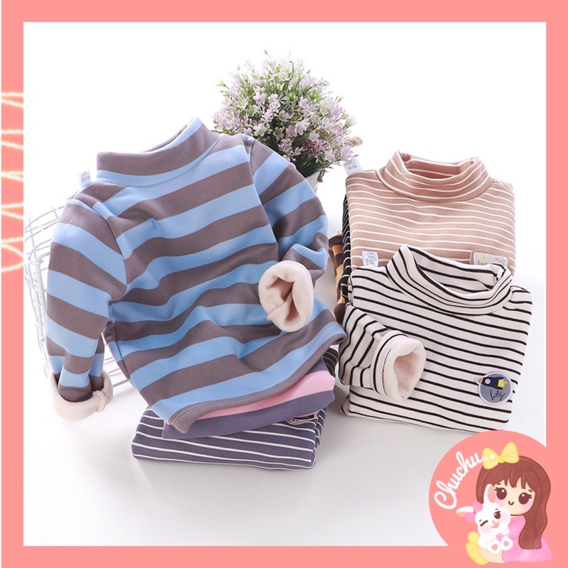 Kaos lengan panjang anak laki laki import model korea sweater hangat anak laki laki blouse bulu anak cowok