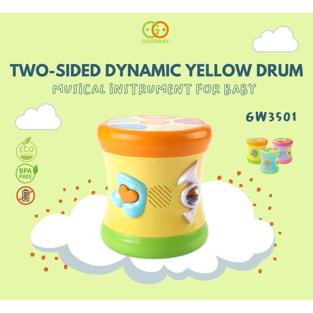 Goodway Two Sided Dynamic Drum Mainan Anak - GW3501