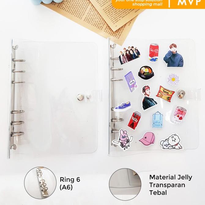 

Binder Transparan Tebal A6 6 ring untuk Binder Photocard Polaroid