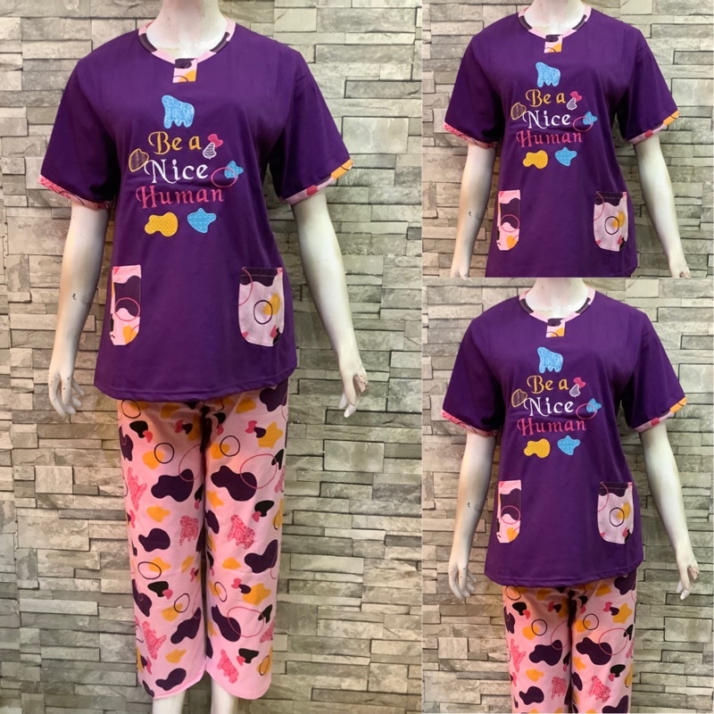 CP DAILILAN STANDAR | BAJU TIDUR | COD | PIYAMA-Bea Ungu