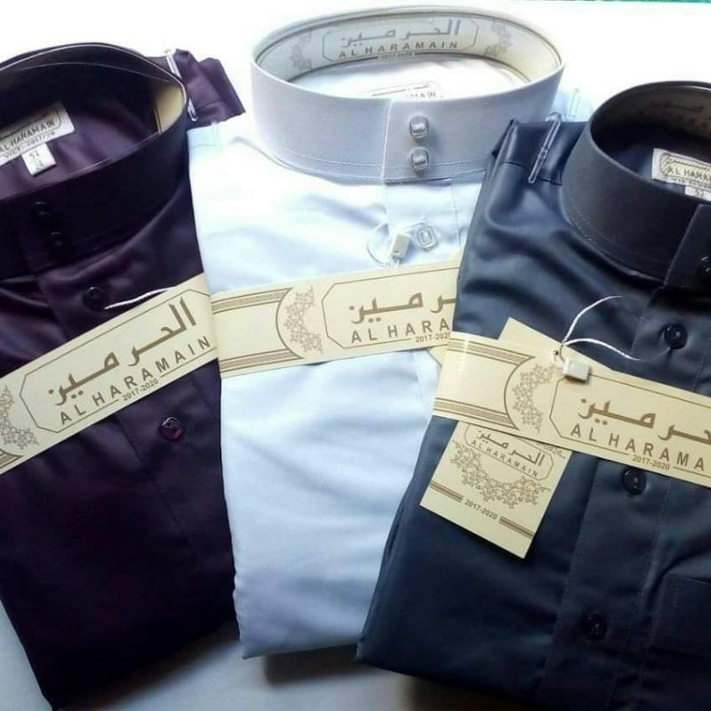 Gamis Pria Impor Arab Merk Alharamain Ajmal Albai