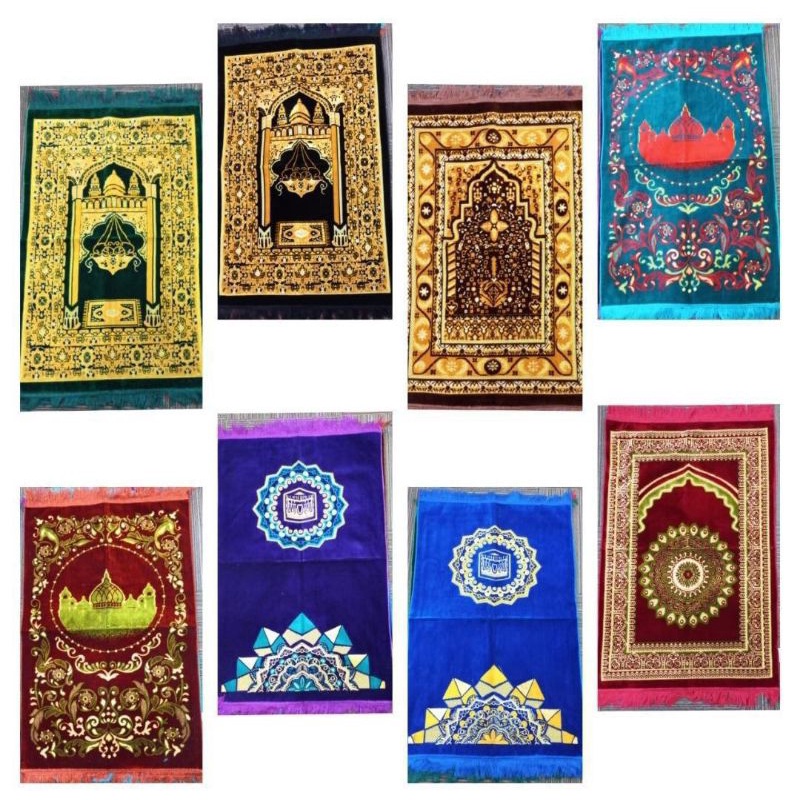 SAJADAH ALAS SHOLAT KUALITAS IMPORT FULL MOTIF UKURAN 70 x 110 cm