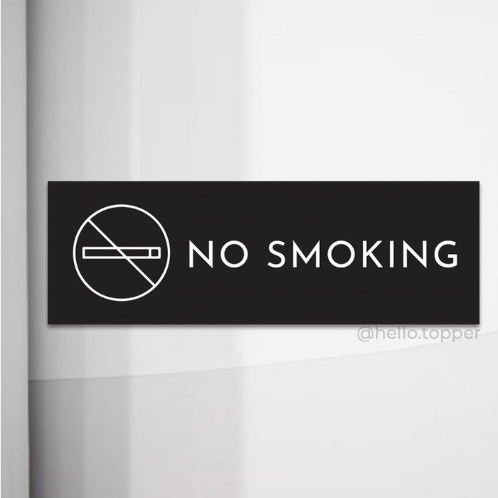 

Sign Akrilik No Smoking Printed | Sign Board Akrilik Keren