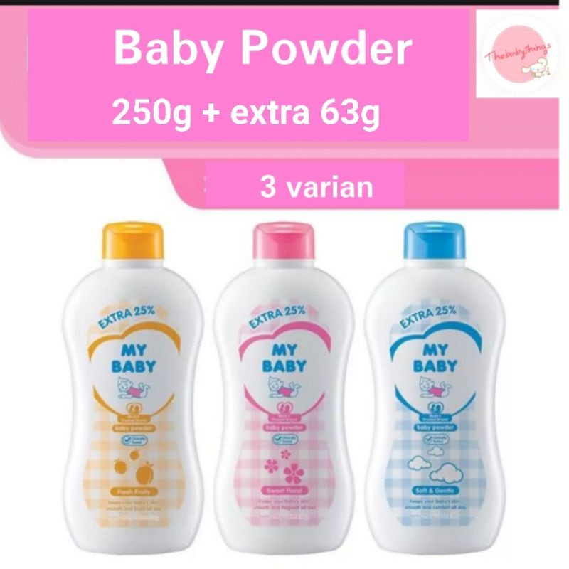 My baby powder bedak my baby 250g + extra 63g
