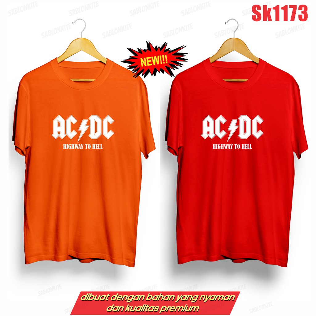 MURAH!!! KAOS  JAY AC-DC SK1173 UNISEX COMBED 30S BYK WRN KPOP