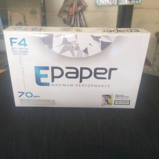 

Kertas F4 70gsm Epaper/ 1RIM