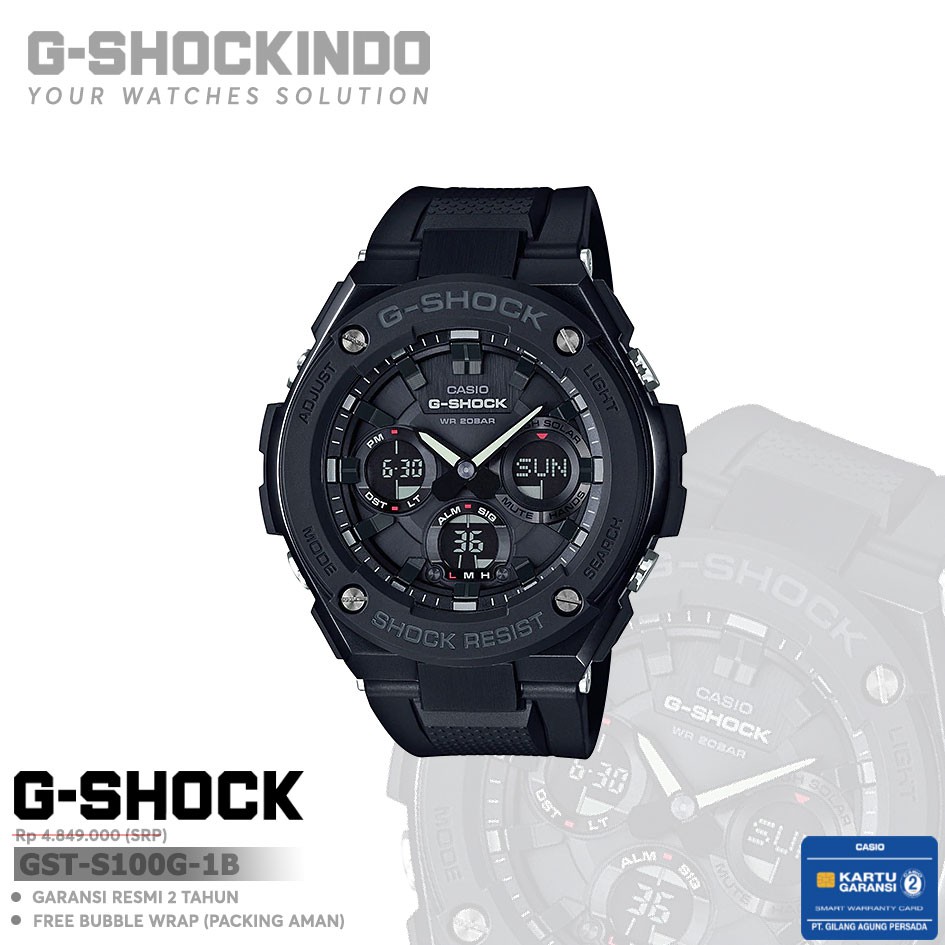 Casio G-shock GST-S100G-1B / GST-S100G-1BDR Original
