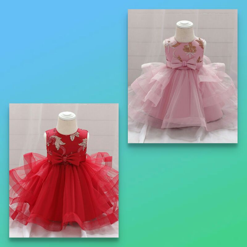 dress bayi rok tutu baju pesta bayi perempuan cantik impor