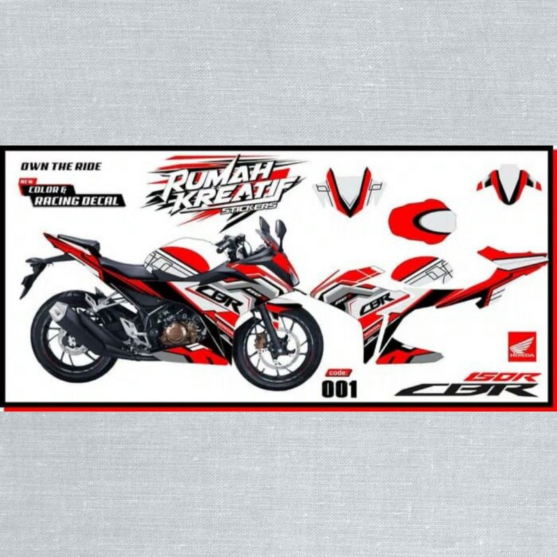 Decal Sticker Striping Variasi Fullbody Honda Cbr 150 R Facelift 2017 2019 3 Shopee Indonesia