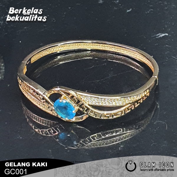 Bangle ukir Mata Motif Rate Ctr warna G2070 GBG