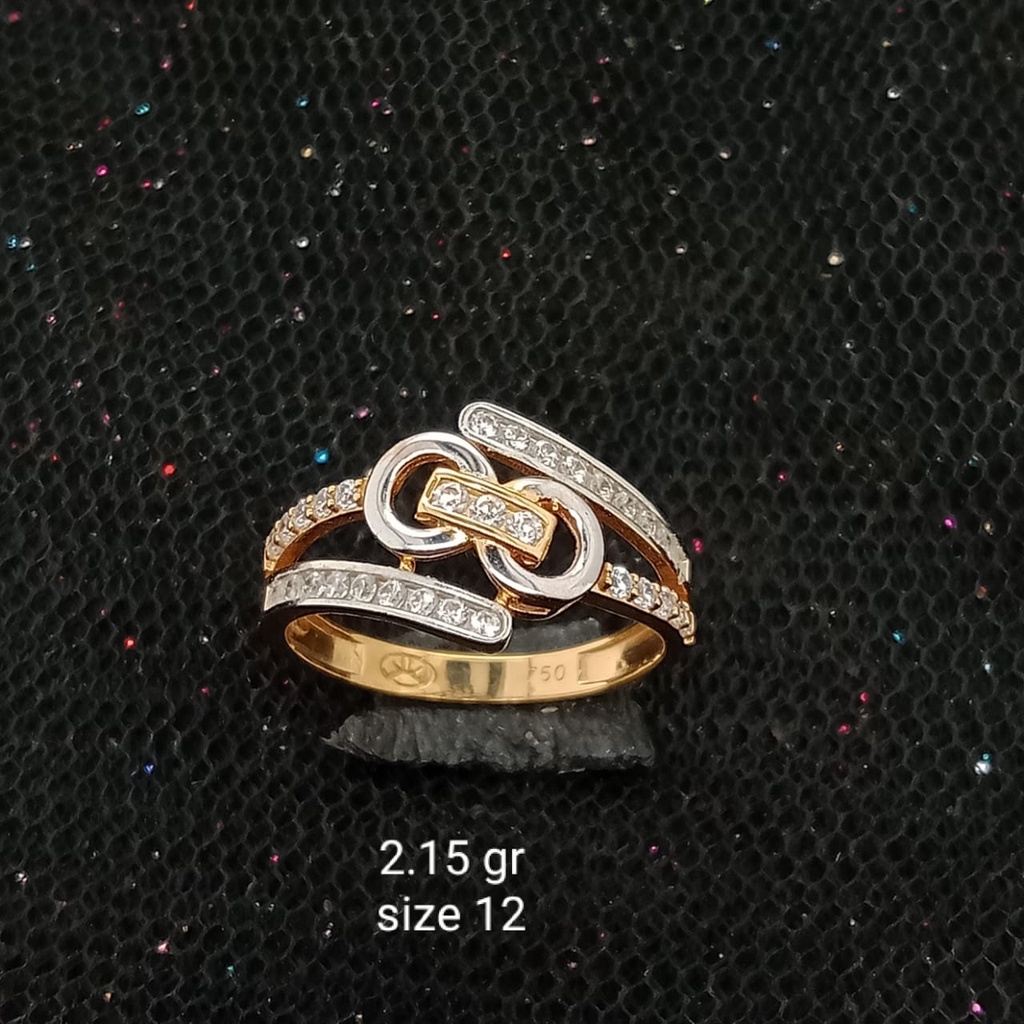 Cincin emas 17K - 2.15 gr kadar 750 - 3751