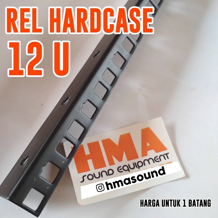 Besi Siku Lubang Rak Racklist Rel Hardcase 12U