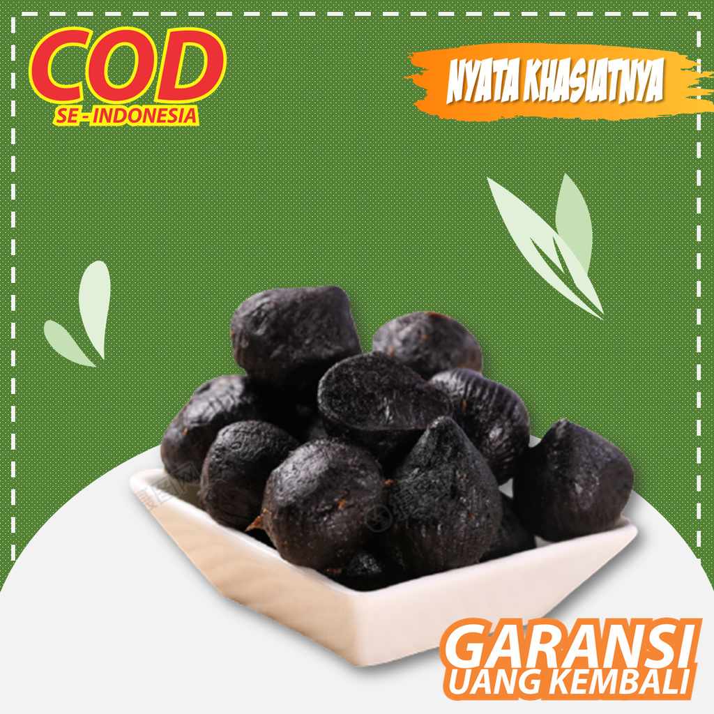 

[BEST SELLER] Black Garlic Asli | Bawang Putih Tunggal | Quherbal