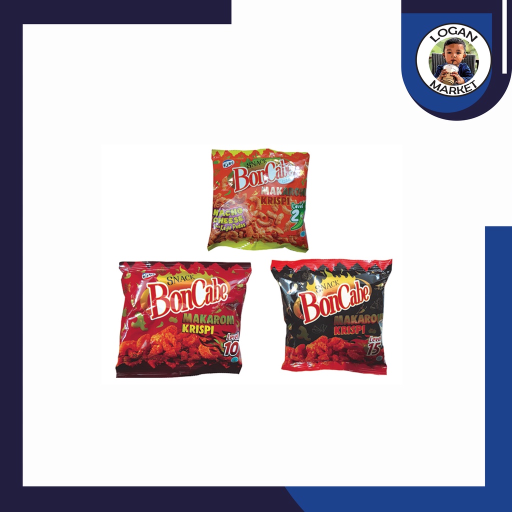 Boncabe Bon Cabe Snack Makaroni Pedas Renceng Renteng Level 10 15 Keju Level 2 30gram 10 Pcs