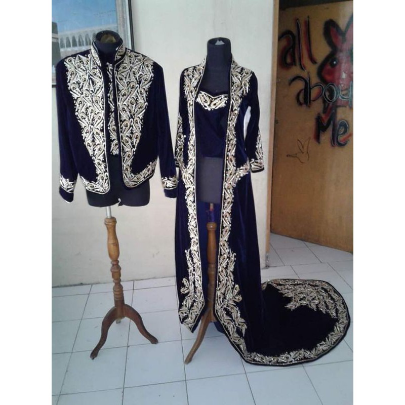 baju pengantin bludru / baju pengantin adat jawa