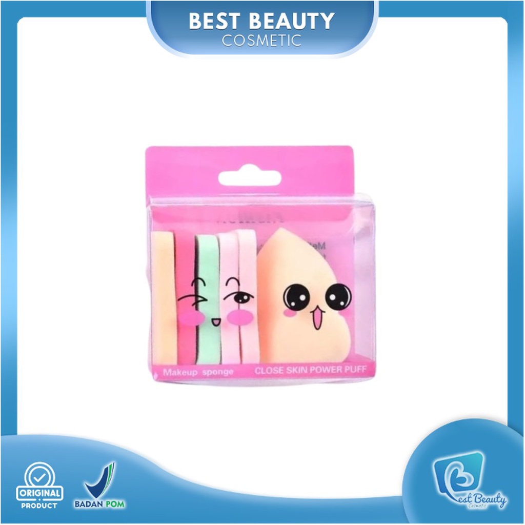 ★ BB ★  SPONGE EMOTICON 4in1 - 6in1 | Beauty Blender - Sponge Puff Bedak - Sponge Foundation