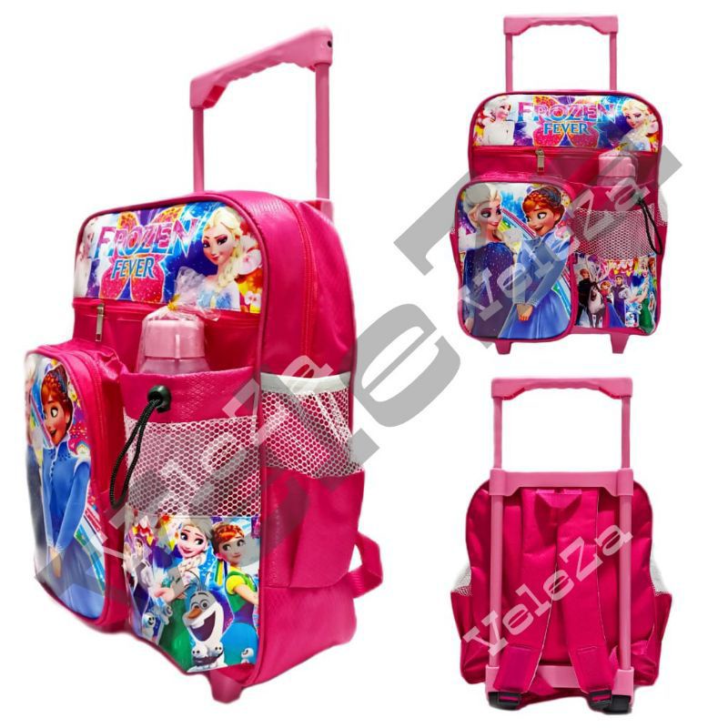 TAS RANSEL TROLI ANAK LOL HELLO KITTY FROZEN MINNIE MOUSE GRATIS BOTOL MINUM - TAS TROLI - TAS ANAK