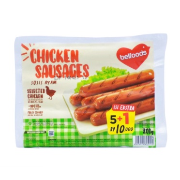 

Promo 2.2 Belfoods Chicken Sausages 200gr / Makanan Beku / Frozen Food