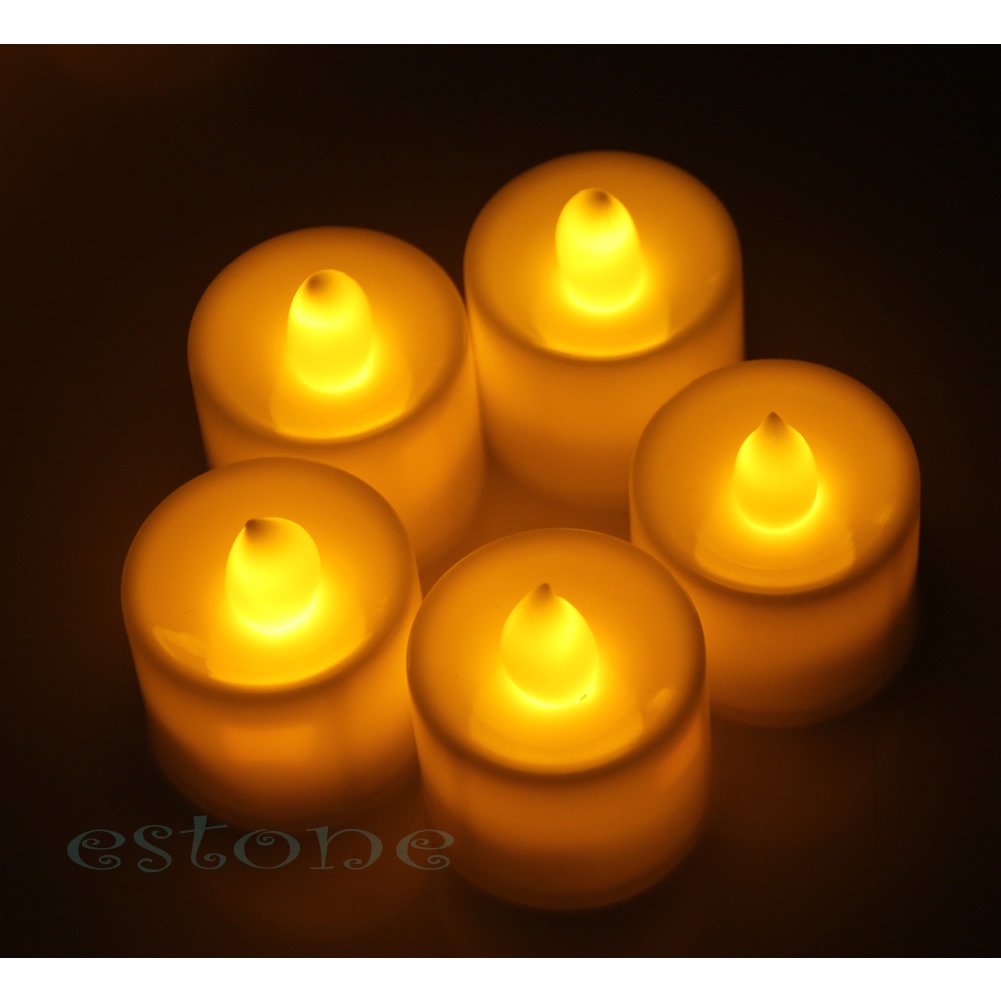 Zzz 12new Lampu Kedap Kedip Kedap Kedip Flameless LED Tealight Wedding Light