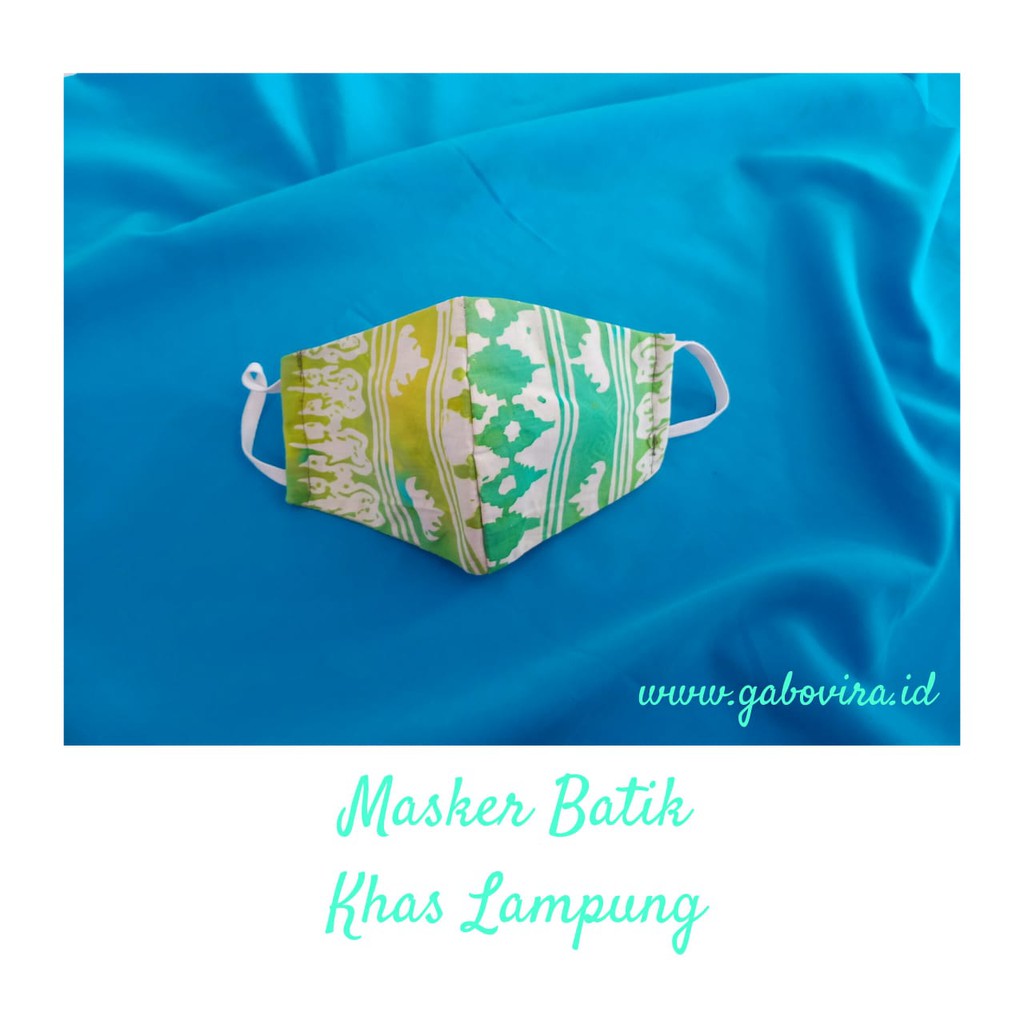 Masker Batik Khas Lampung - Batik Gabovira - Termurah
