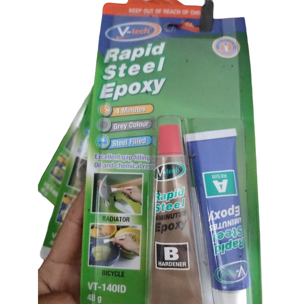 Jual VT140IN RAPID STEEL 4 MINUTES EPOXY 48g LEM EPOXY NIPPON
