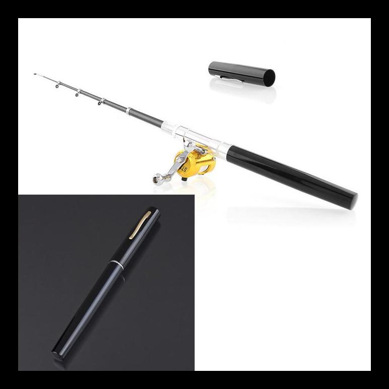BARU MINI FISHING ROD PENA PUPLEN PANCING JORAN PORTABLE 1M PEN MANCING ALAT PANCING TERLARIS DAN MU