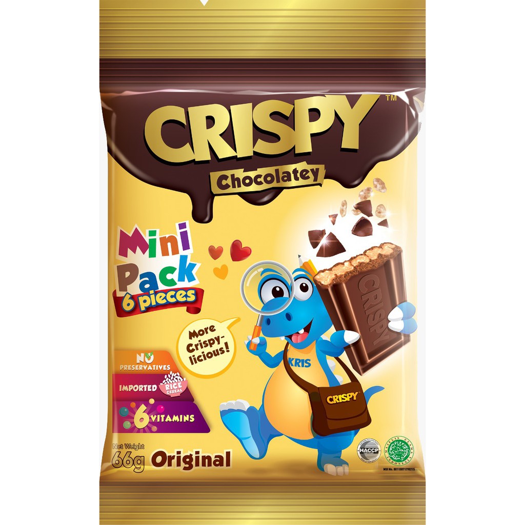 

Crispy Coklat mini pack 66gr. New Product !! BPOM Resmi.