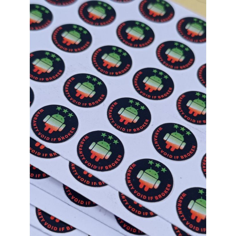 

Stiker segel Handphone 500 pcs