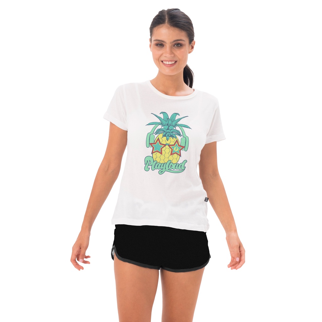 69SLAM T-shirt Atasan Wanita | GTNHPN-WH