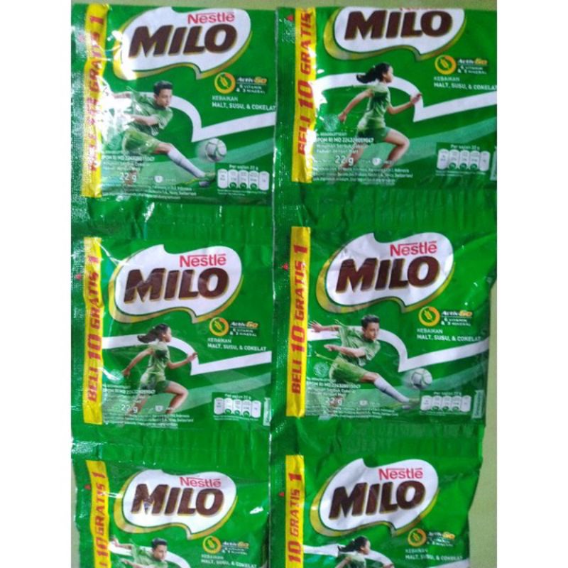 

Milo Susu Bubuk Coklat Renteng beli 10 gratis 1