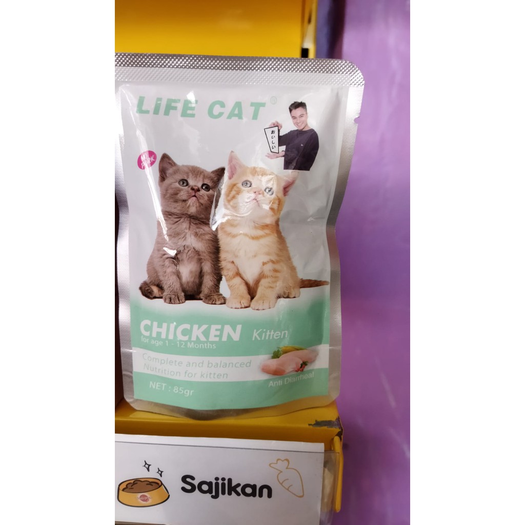 Life Cat Pouch 85 gram makanan kucing basah wet food