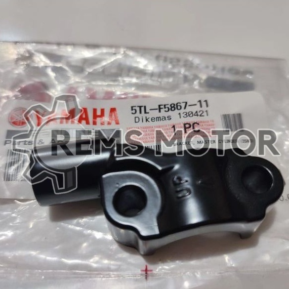 DUDUKAN SPION KANAN HITAM AEROX LEXI NMAX ORIGINAL YAMAHA BRACKET MASTER REM DEPAN XRIDE X-RIDE XEON