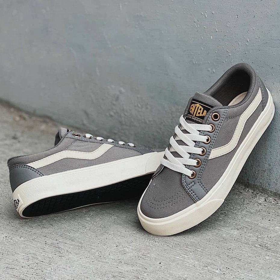 Ventela republic low grey original official store terbaru sepatu pria wanita
