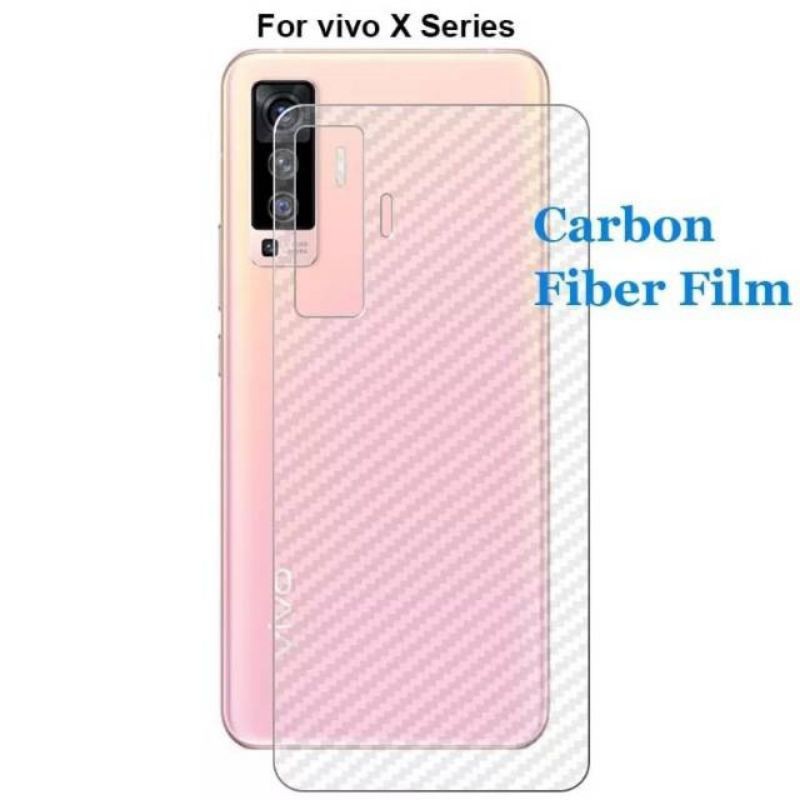 Vivo X50 X50pro X60 X60pro X7Pro Anti Gores Belakang Skin Karbon Screen Guard Protector Carbon Anti Jamur