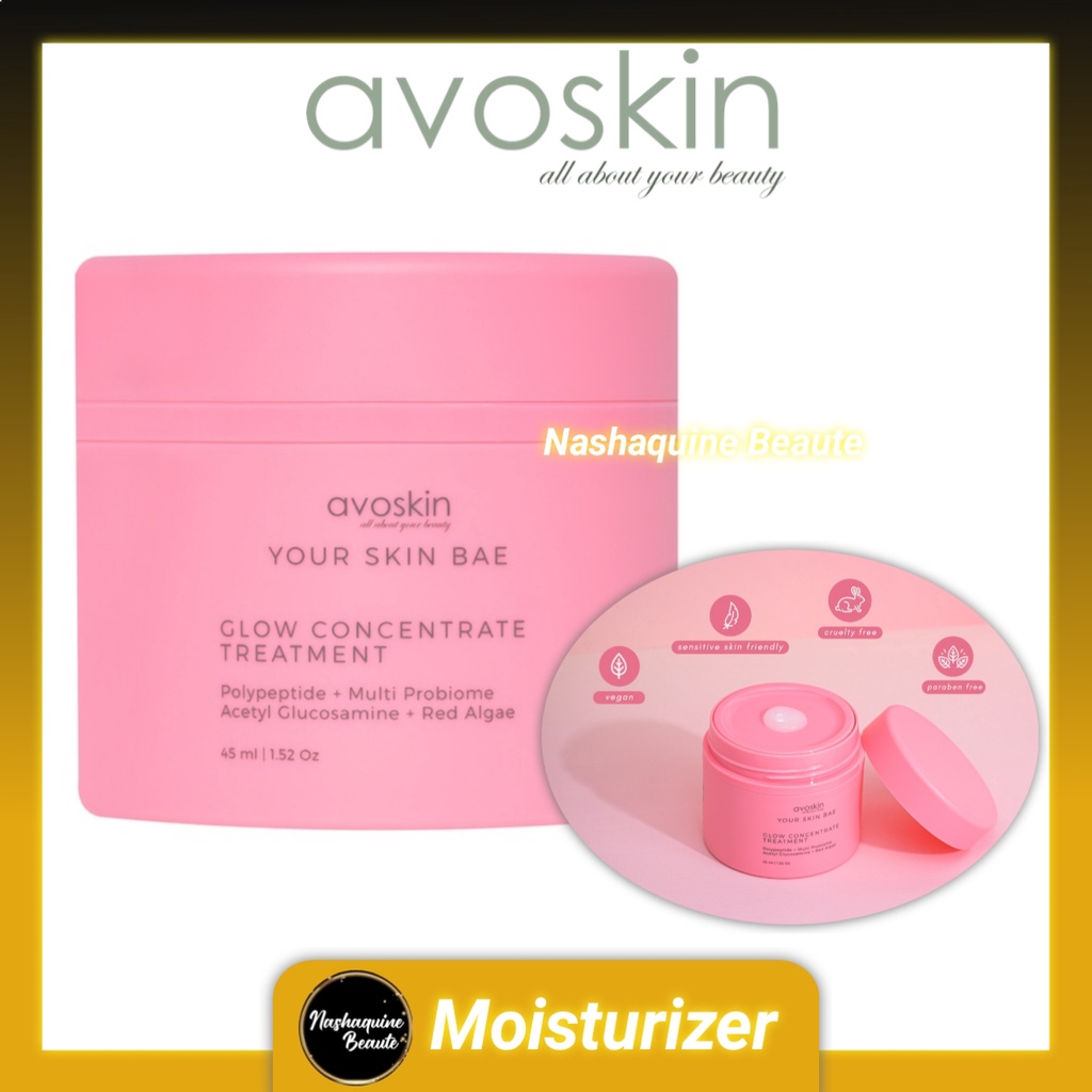 Avoskin Your Skin Bae Glow Concentrate Treatment + Multi Probiome + Acetyl Glucosamine + Red Algae 45 ml