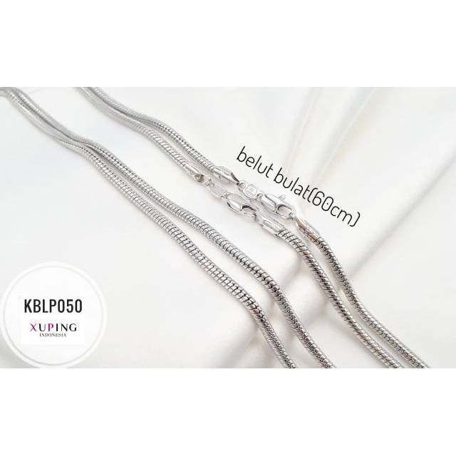 Kalung Putih Belut Bulat