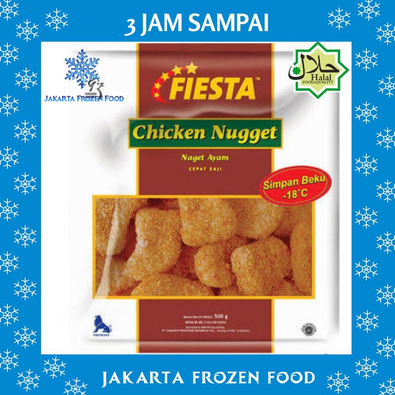 

Naget Ayam FIESTA Chicken Nugget 500gr Makanan Halal Enak Murah